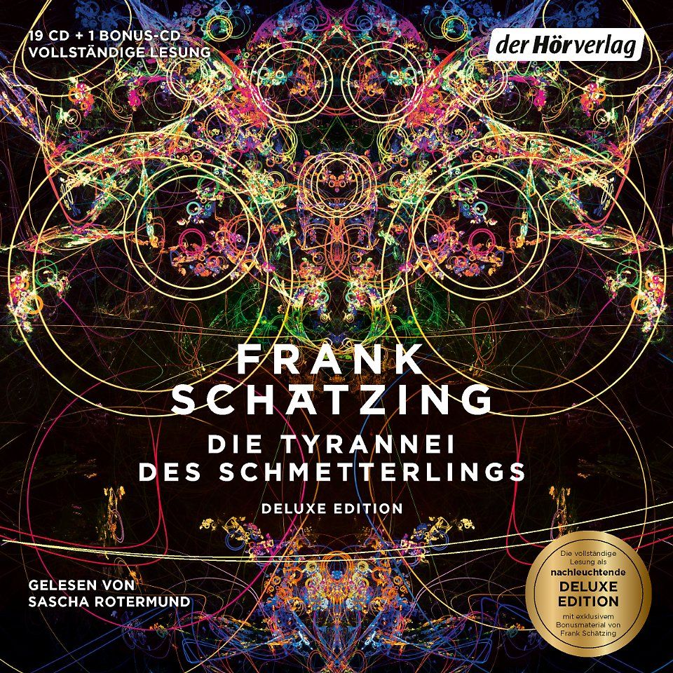 Den Thriller "Die Tyrannei des Schmetterlings" von Frank Schätzing gibt es in ungekürzter Lesung bei Audible zum Download.