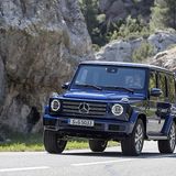 Der Mercedes G 500 legt sich in die Kurven