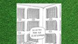 Fußball-Cartoons: Vom Halbzeitfrisieren bis zum Endstadion