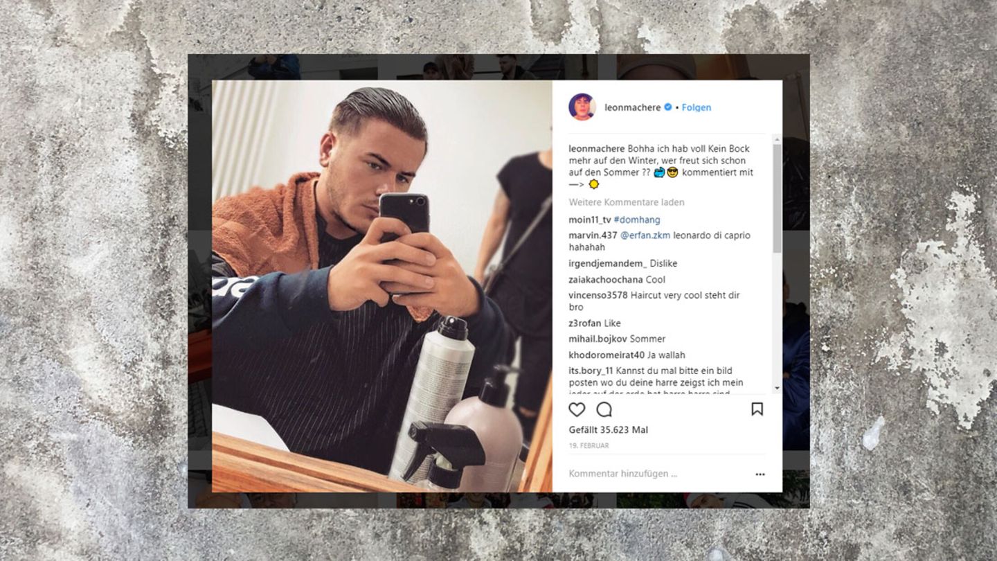 Instagram-Post von Leon Machère