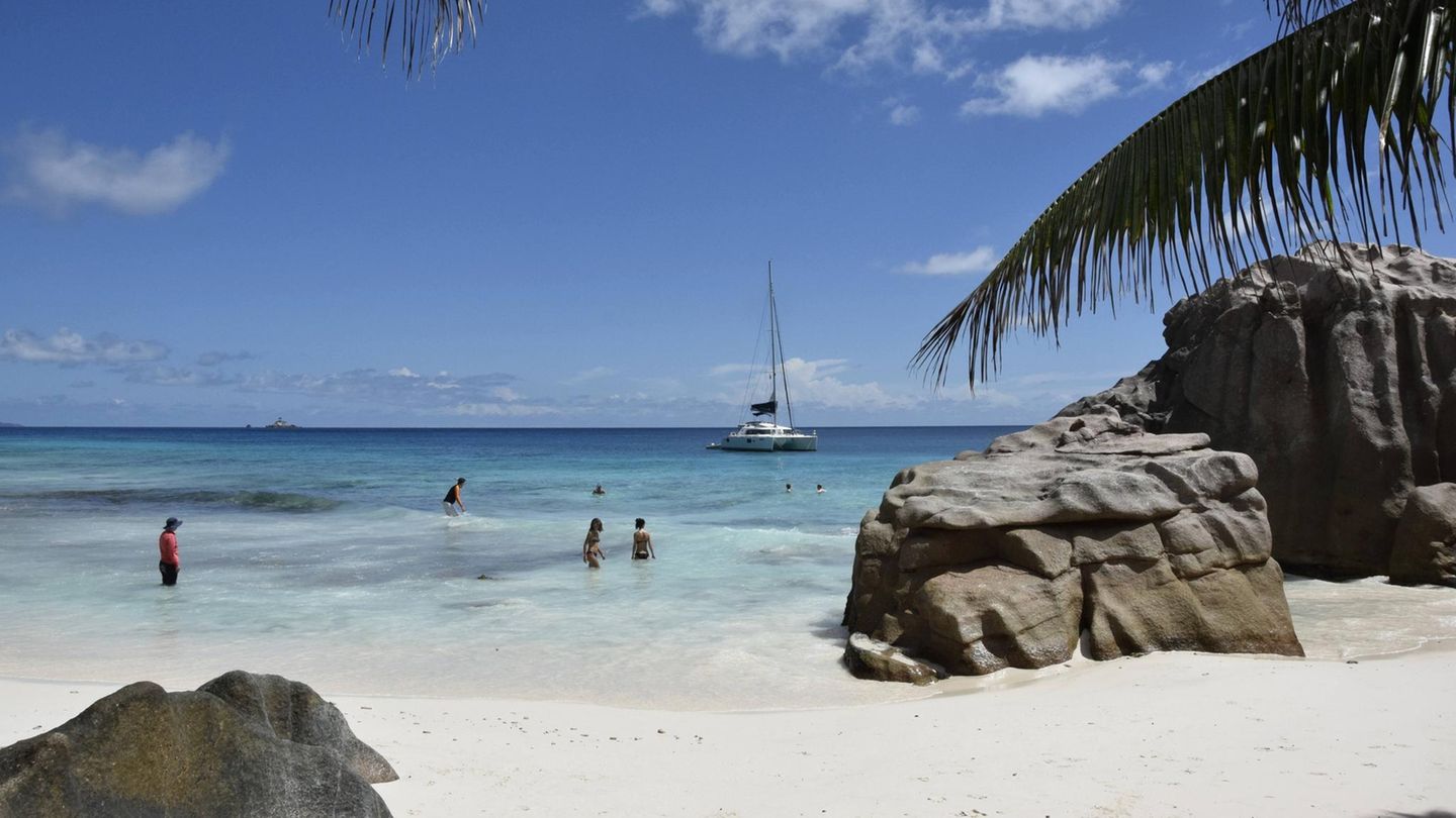 Die Insel La Digue auf den Seychellen