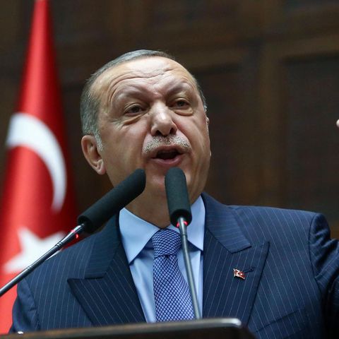 Der türkische Präsident Recep Tayyip Erdogan bei seiner Rede vor seiner Parlamentsfraktion in Ankara