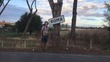 Traumfänger: kurz vor Rom ein Schild an einer Pinie – nach 100 Tagen endlich am Ziel