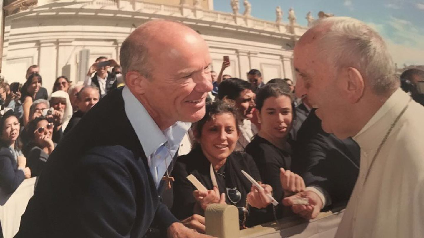 ...auch Franziskus freute sich