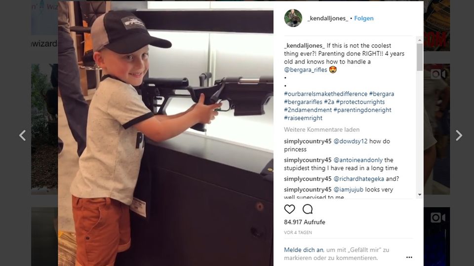 Schock-Video von NRA-Jahresversammlung: Vierjähriger lädt Waffe wie ein Profi