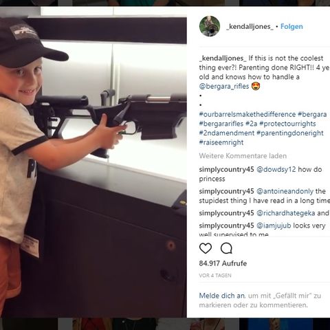 Schock-Video von NRA-Jahresversammlung: Vierjähriger lädt Waffe wie ein Profi