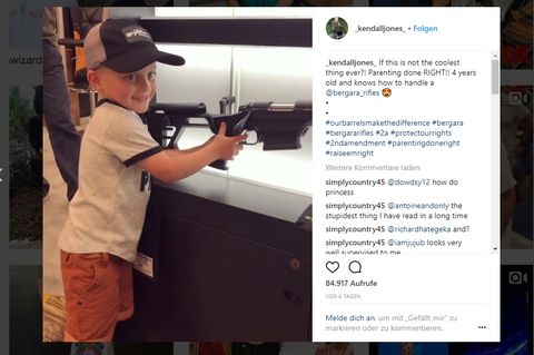 Schock-Video von NRA-Jahresversammlung: Vierjähriger lädt Waffe wie ein Profi