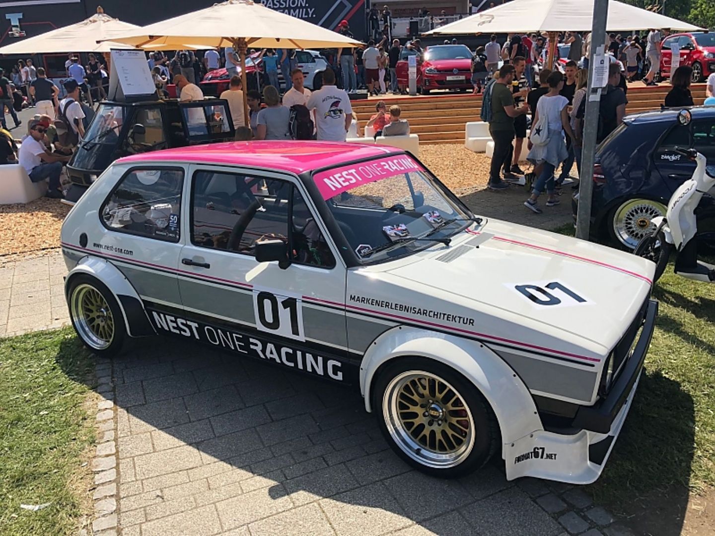 Eine Gruppe aus Südafrika war ebenfalls beim GTI-Treffen dabei