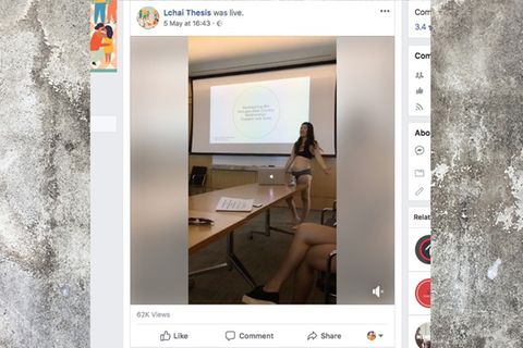 Letitia Chai bei ihrem Vortrag
