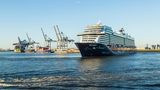Nach der Taufe am Abend des 11. Mai durch Kira Walkenhorst und Laura Ludwig, die beiden Olympia-Siegerinnen und Beachvolleyballerinnen vom Hamburger SV, wird die "Mein Schiff 1" zu einer Kreuzfahrt nach Südnorwegen aufbrechen und in der Sommersaison 2018 ab Kiel fahren.