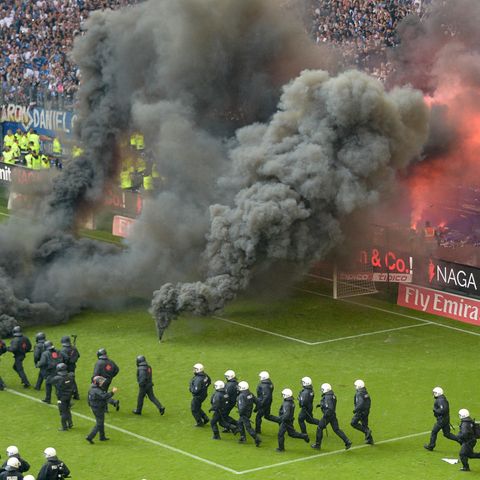 Rauch in Hamburg