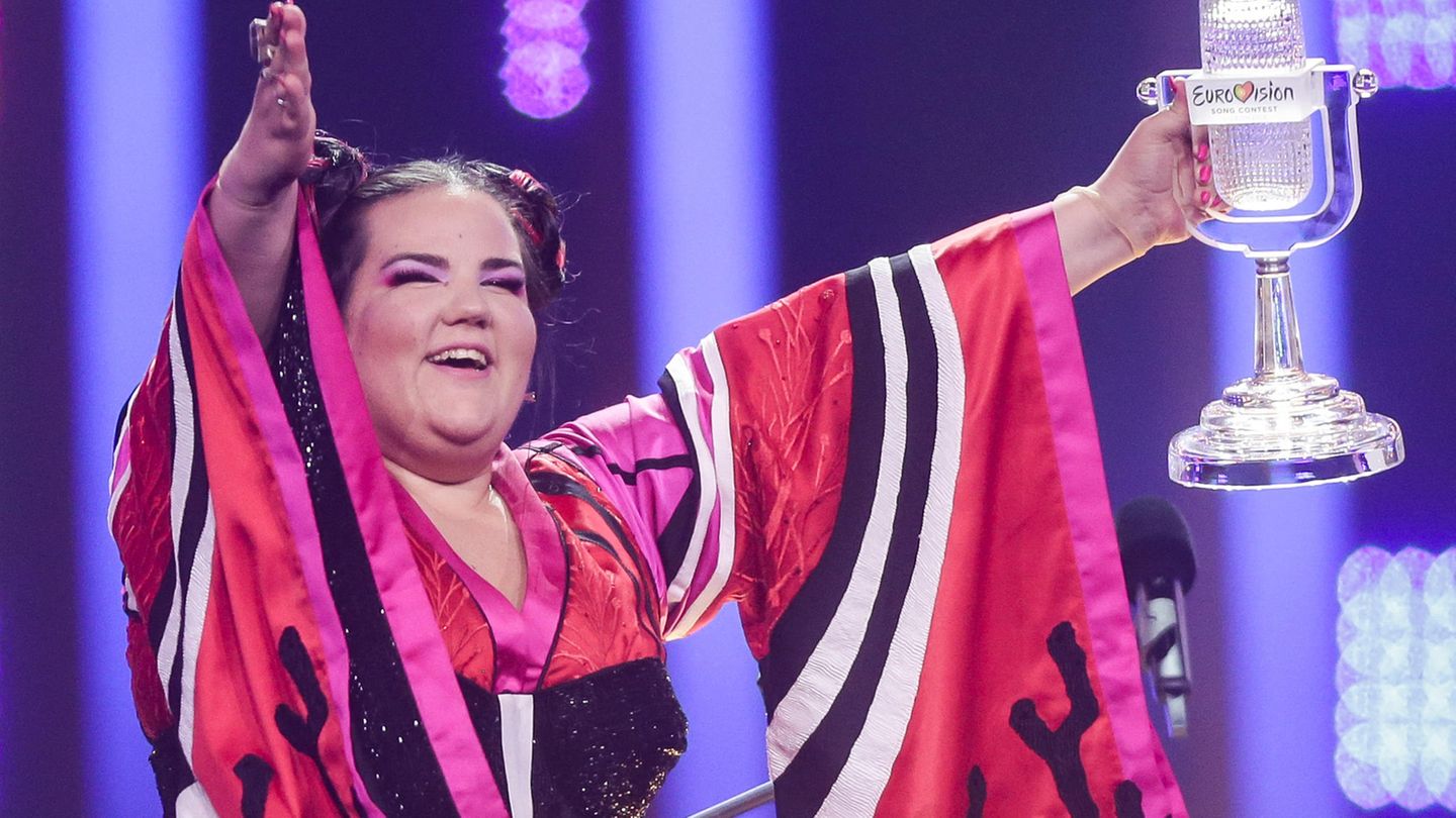 Netta feiert ihren Sieg beim ESC