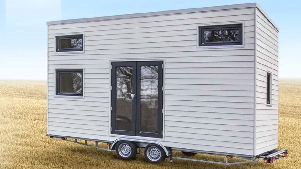Tiny Houses: Tchibos Tiny House II hat 15,8 Quadratmeter auf zwei Ebenen Tchibos Tiny House II hat 15,8 Quadratmeter auf zwei Ebenen