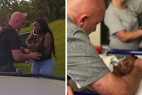 Polizist rettet Baby das Leben