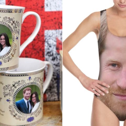 Meghan Markle und Harry: Prinz Harry als Badeanzug? Das sind die skurrilsten Hochzeitssouvenirs