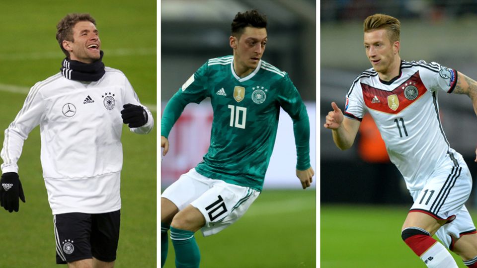 WM-Kader - Offensives Mittelfeld mit Thomas Müller, Mesut Özil und Marco Reus