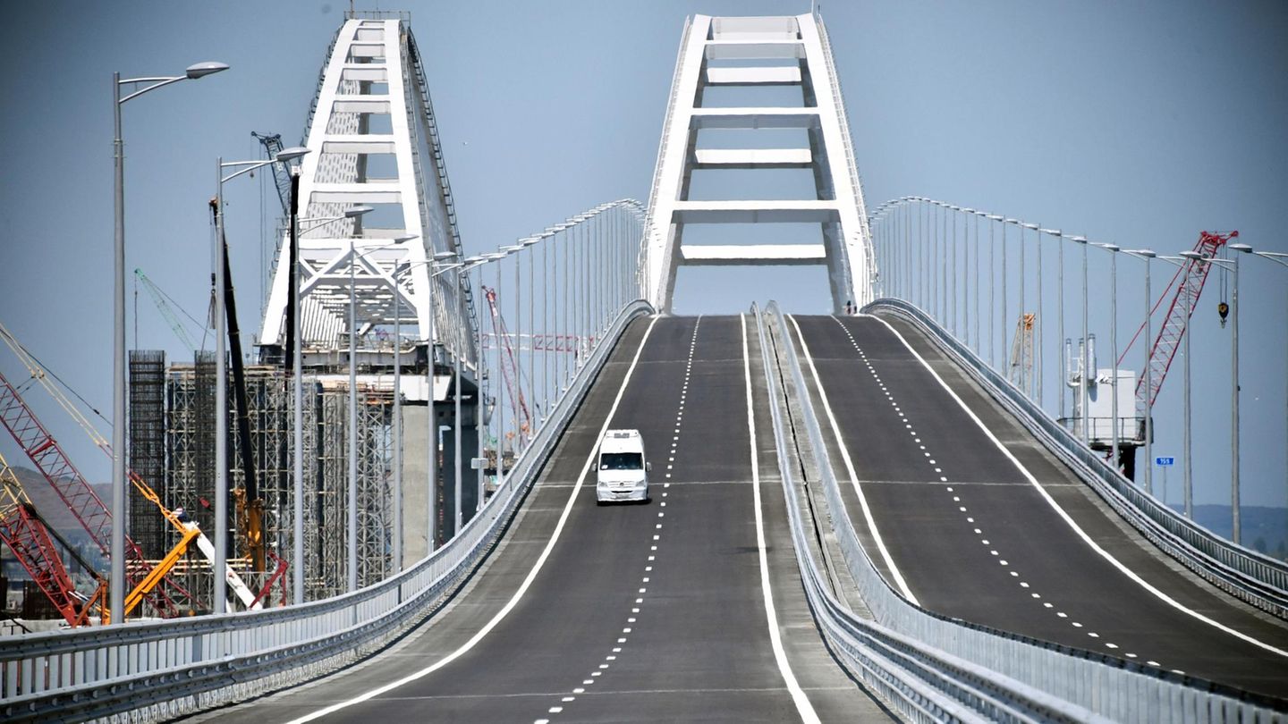 Brücke zwischen der Krim und Russland