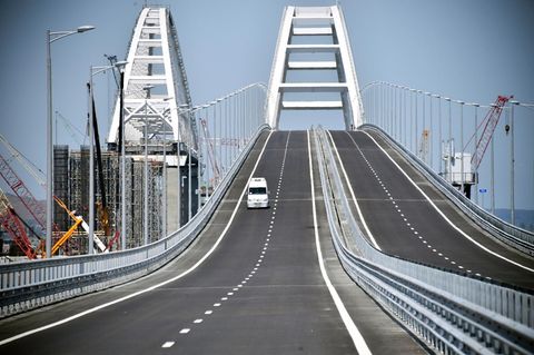 Brücke zwischen der Krim und Russland
