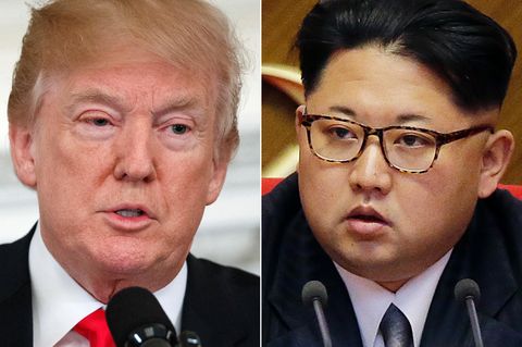 US-Präsident Donald Trump (l.) und Nordkoreas Machthaber Kim Jong Un wollen sich eigentlich am 12. Juni zu Gesprächen treffen