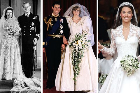 Von der Queen bis Kate: Nicht jede Ehe hielt: Die Hochzeitskleider der Royals gehen trotzdem in die Geschichte ein