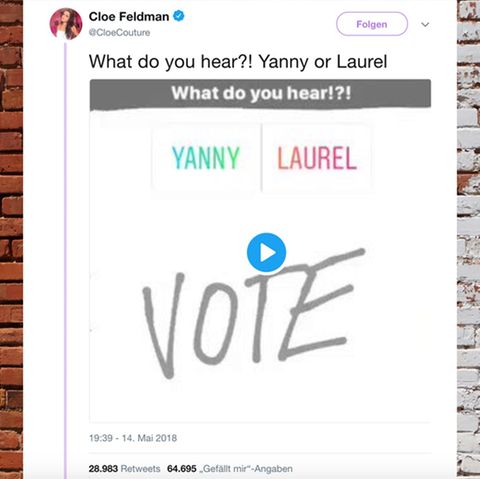 Neues #Dressgate: Das Netz streitet über "Yanny" oder "Laurel" - was hört ihr in dieser Aufnahme?