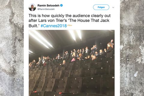 Leere Reihen: Bei Lars von Triers neuem Film verließen die Zuschauer in Cannes scharenweise den Saal