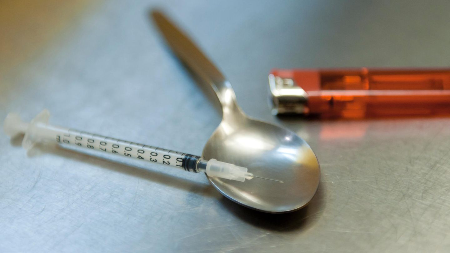 Utensilien zum Konsum von Heroin
