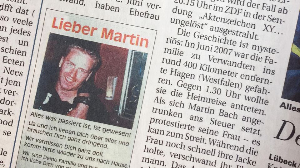 Fall Martin Bach - die Fernsehfahndung