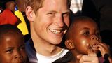 Harry in einem Kinderheim in Lesotho. Harry nennt Afrika sein "zweites Zuhause"