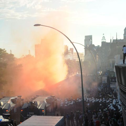Die "Welcome to hell"-Demonstration am 7. Juli vor dem G20-Gipfel in Hamburg