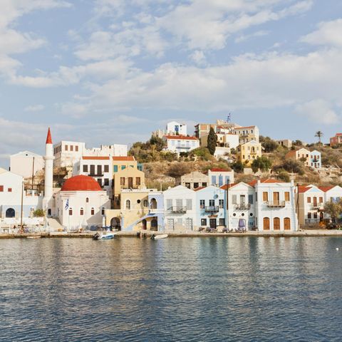 Megisti auf der Insel Kastellorizo: Die griechische Insel liegt nur wenige Kilometer vor der türkischen Südküste.