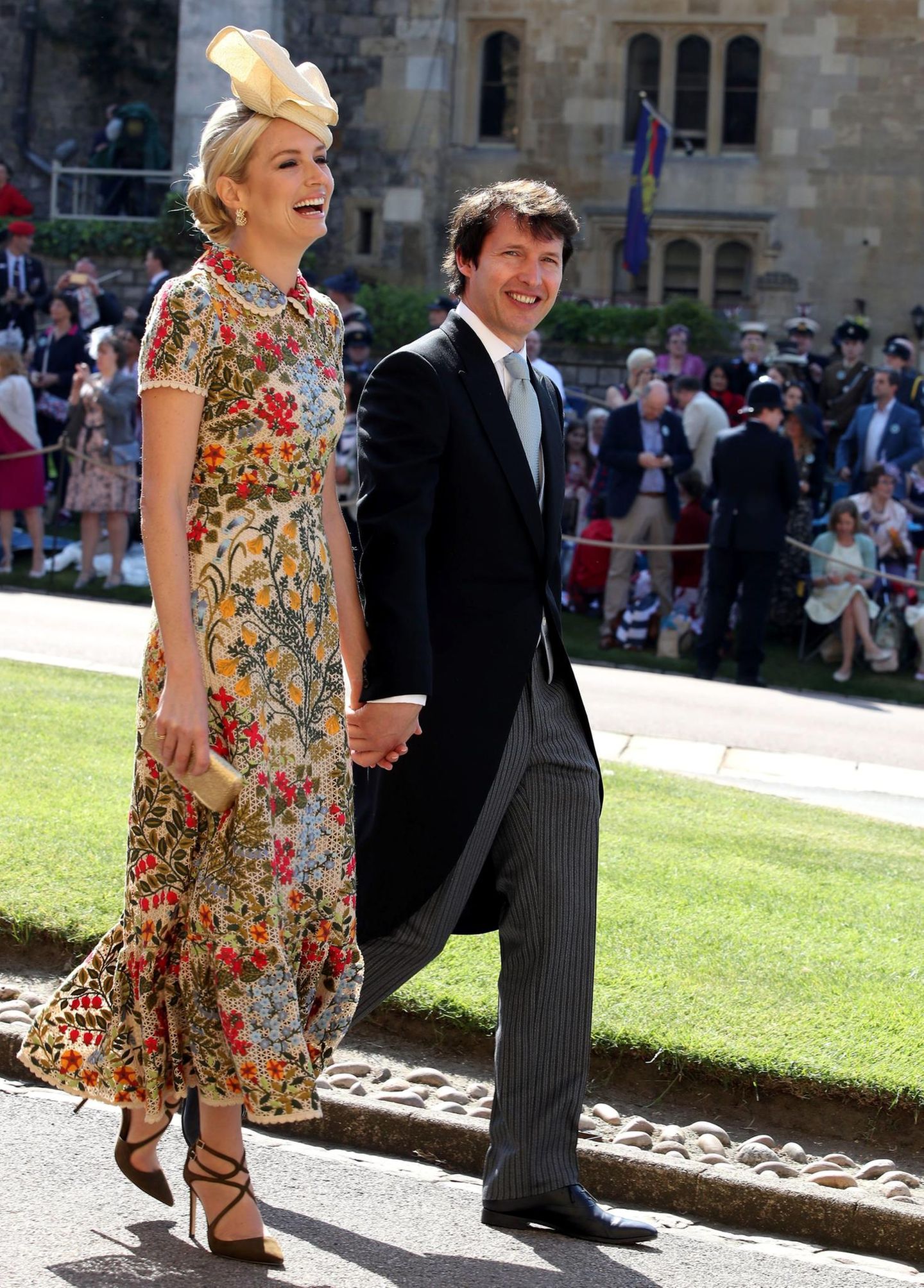 Der britische Sänger James Blunt mit seiner Frau Sofia Wellesley