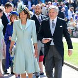 Carole und Michael Middleton, die Eltern von Pippa und Kate. Im Hintergrund ist ihr Sohn James Middleton zu sehen.