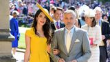Absoluter Hingucker: Schauspieler George Clooney mit seiner Frau Amal
