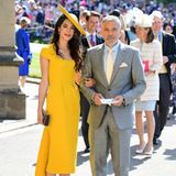 Absoluter Hingucker: Schauspieler George Clooney mit seiner Frau Amal