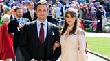 Patrick J. Adams spielte in der Serie "Suits" den Ehemann von Meghan Markle. Nach Windsor kam der Schauspieler mit seiner echten Frau Troian Bellisario.