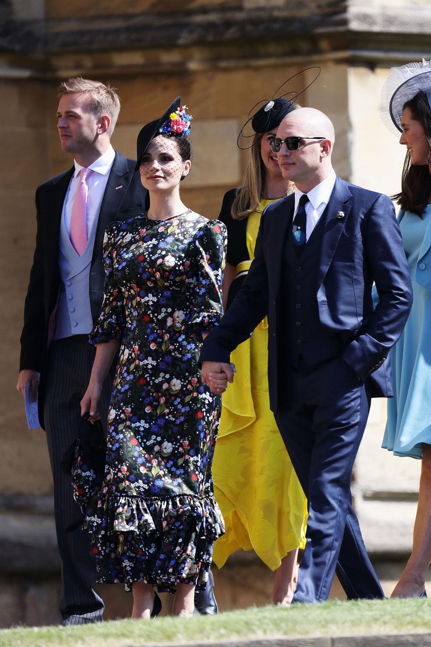 Der britische Schauspieler Tom Hardy und seine Frau Charlotte Riley