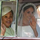 Hier kommt die Braut: Meghan Markle fährt mit ihrer Mutter Doria Ragland zur Kapelle