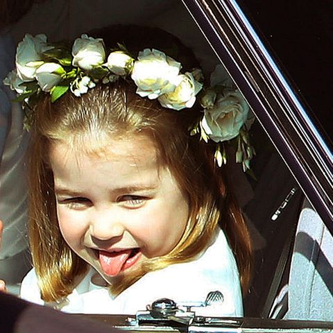 Lachen, Tanzen, Grimassen ziehen: Prinzessin Charlotte amüsierte die Gäste der Royal Wedding