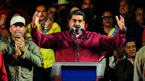 Venezuelas Präsident Nicolas Maduro hält Siegesrede