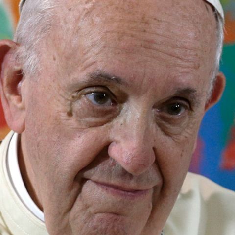 Papst Franziskus (l.) und Juan Carlos Cruz