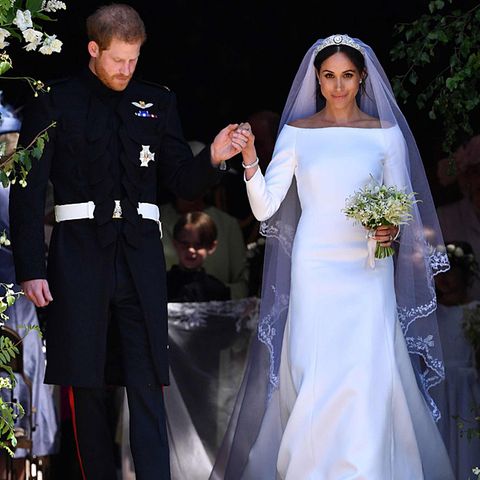 Prinz Harry und Meghan Markle bei ihrer Hochzeit. Cheryl Tweedy und Ashley Cole waren vier Jahre verheiratet.