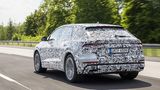 Beim Heck erkennt man die neue Audi Lichtgrafik