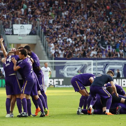 Relegation Aue Torjubel