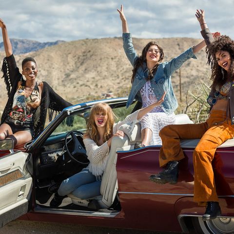 Diese vier stehen im GNTM-Finale der 13. Staffel: Toni, Pia, Christina und Julianna (v.l.n.r.)