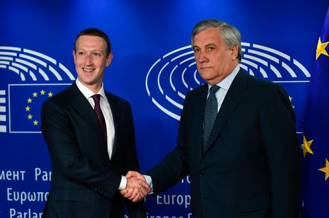 Mark Zuckerberg und Antonio Tajani