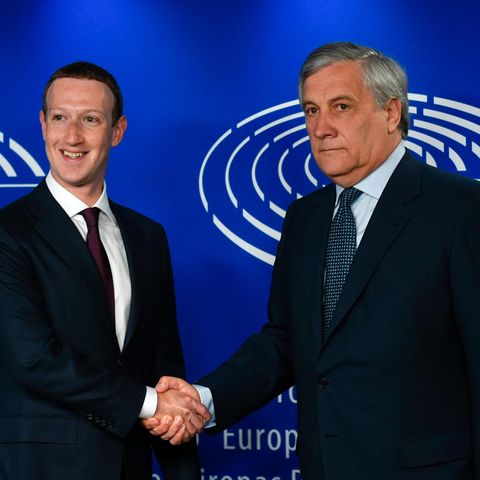 Mark Zuckerberg und Antonio Tajani