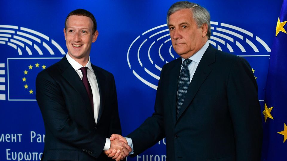 Mark Zuckerberg und Antonio Tajani