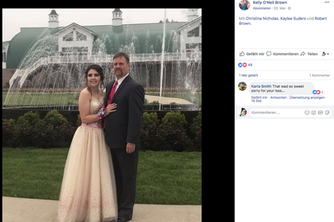 Kaylee Sunders und Robert Brown vor dem Abschlussball