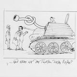 Deutsche Panzer für die Türkei? Der Osnabrücker Karikaturist Fritz Wolf hat 1999 mit einer Karikatur seinen persönlichen Lösungsvorschlag unterbreitet.